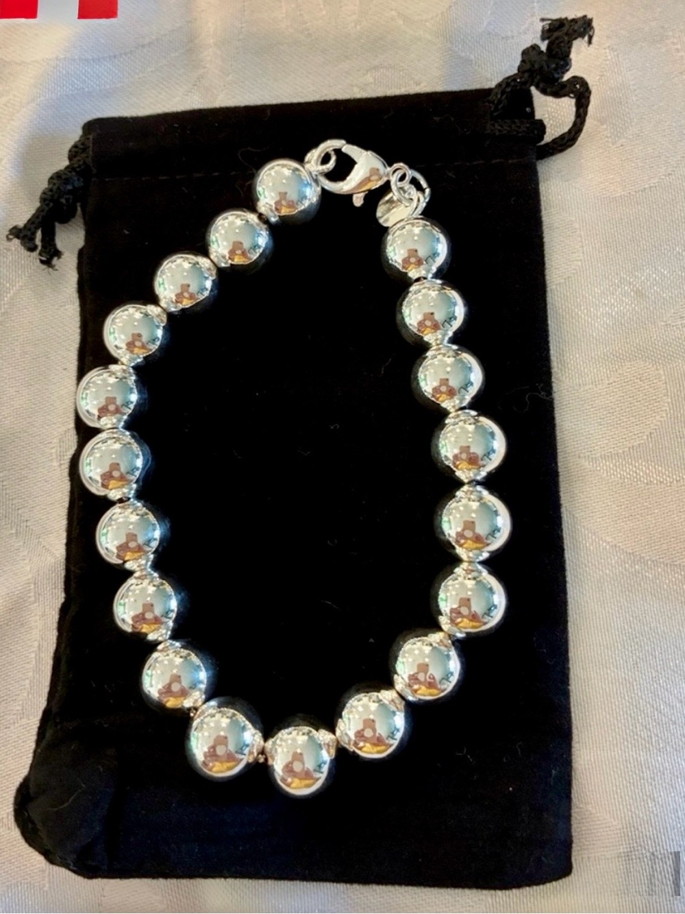 925 Silver Bead Bracelet for Women